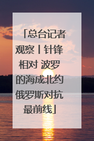 总台记者观察丨针锋相对 波罗的海成北约俄罗斯对抗最前线
