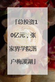 总投资10亿元，张家界学院落户梅溪湖