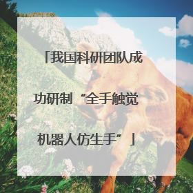我国科研团队成功研制“全手触觉机器人仿生手”