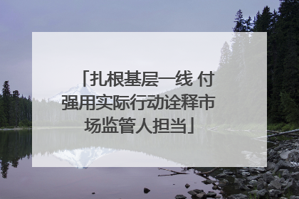 扎根基层一线 付强用实际行动诠释市场监管人担当