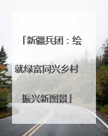 新疆兵团：绘就绿富同兴乡村振兴新图景