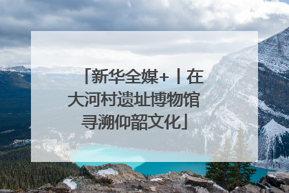 新华全媒+丨在大河村遗址博物馆寻溯仰韶文化