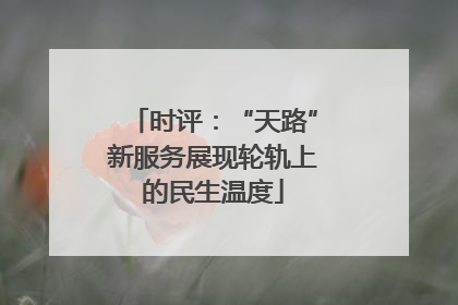 时评：“天路”新服务展现轮轨上的民生温度