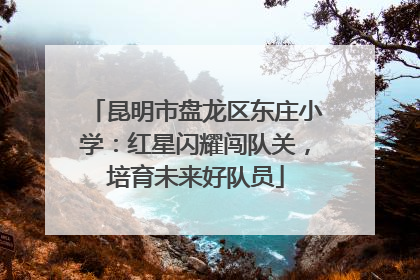 昆明市盘龙区东庄小学：红星闪耀闯队关，培育未来好队员
