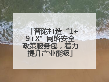 普陀打造“1+9+X”网络安全政策服务包，着力提升产业能级