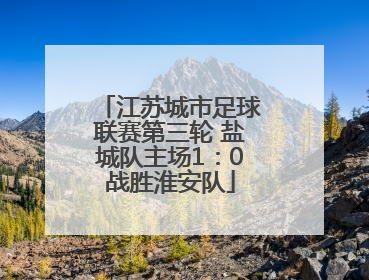 江苏城市足球联赛第三轮 盐城队主场1：0战胜淮安队