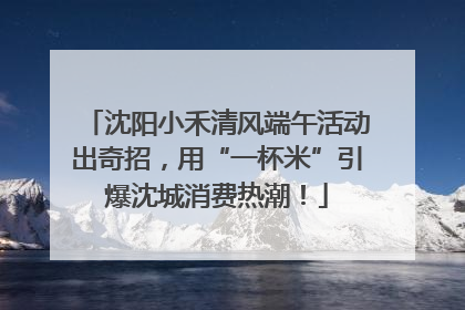 沈阳小禾清风端午活动出奇招，用“一杯米”引爆沈城消费热潮！
