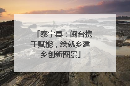 泰宁县：闽台携手赋能，绘就乡建乡创新图景