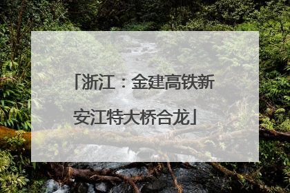 浙江：金建高铁新安江特大桥合龙