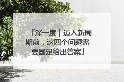 深一度｜迈入新周期前，这四个问题需要国足给出答案