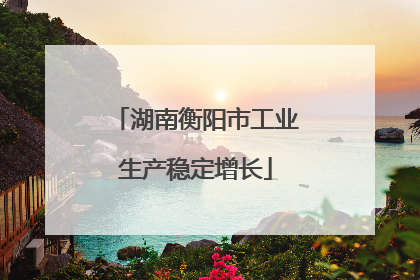 湖南衡阳市工业生产稳定增长