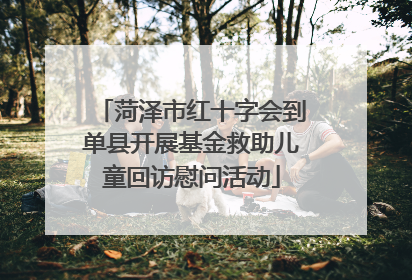 菏泽市红十字会到单县开展基金救助儿童回访慰问活动