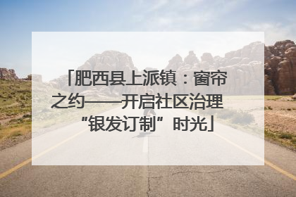 肥西县上派镇：窗帘之约——开启社区治理“银发订制”时光