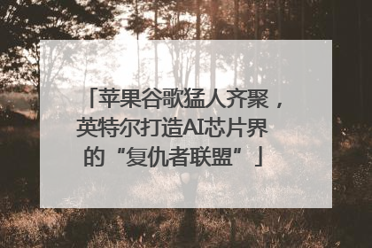 苹果谷歌猛人齐聚，英特尔打造AI芯片界的“复仇者联盟”