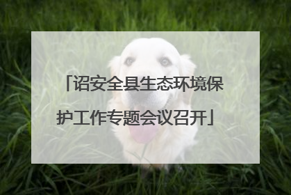诏安全县生态环境保护工作专题会议召开