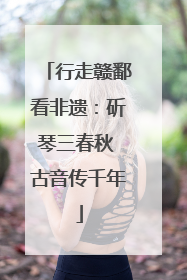 行走赣鄱看非遗：斫琴三春秋 古音传千年