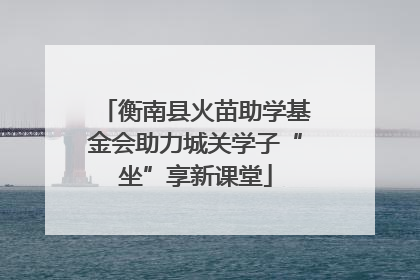 衡南县火苗助学基金会助力城关学子“坐”享新课堂