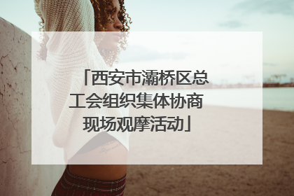 西安市灞桥区总工会组织集体协商现场观摩活动