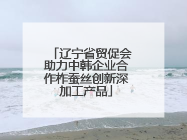 辽宁省贸促会助力中韩企业合作柞蚕丝创新深加工产品