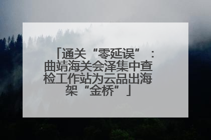 通关“零延误”：曲靖海关会泽集中查检工作站为云品出海架“金桥”