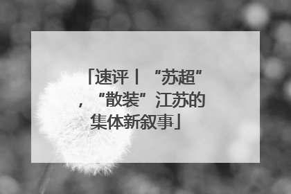 速评丨“苏超”，“散装”江苏的集体新叙事