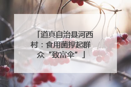 道真自治县河西村：食用菌撑起群众“致富伞”
