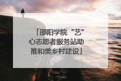 邵阳学院“艺”心志愿者服务站助推和美乡村建设