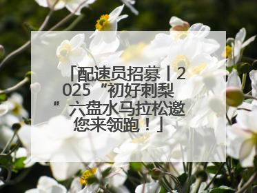 配速员招募丨2025“初好刺梨”六盘水马拉松邀您来领跑！