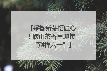 采撷新芽悟匠心！崂山茶香里迎接“别样六一”