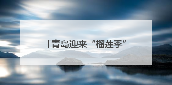 青岛迎来“榴莲季” 6月中旬批发价有望跌破每斤20元