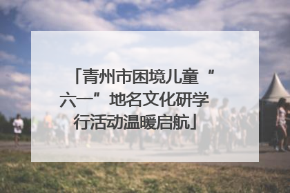 青州市困境儿童“六一”地名文化研学行活动温暖启航
