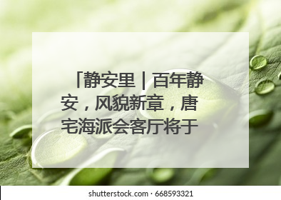 静安里｜百年静安，风貌新章，唐宅海派会客厅将于6月21日揭幕