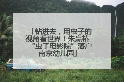 钻进去，用虫子的视角看世界！朱赢椿“虫子电影院”落户南京幼儿园