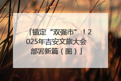 锚定“双强市”！2025年吉安文旅大会部署新篇（图）