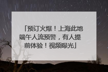 预订火爆！上海此地端午人流预警，有人提前体验！视频曝光