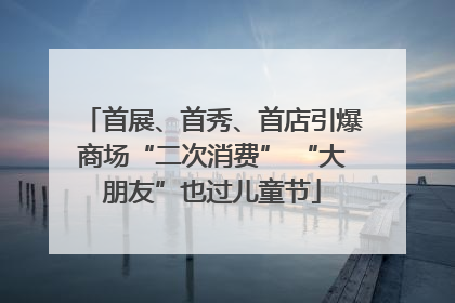 首展、首秀、首店引爆商场“二次消费” “大朋友”也过儿童节