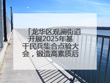 龙华区观澜街道开展2025年基干民兵集合点验大会，锻造高素质后备力量