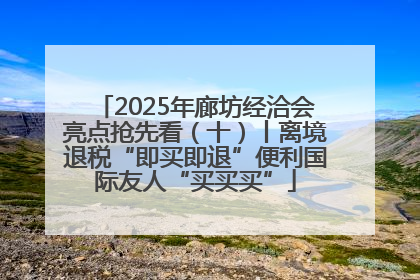 2025年廊坊经洽会亮点抢先看（十）丨离境退税“即买即退”便利国际友人“买买买”