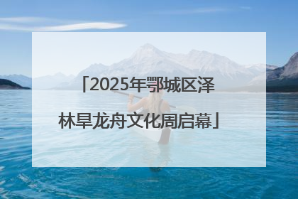 2025年鄂城区泽林旱龙舟文化周启幕