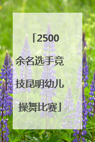 2500余名选手竞技昆明幼儿操舞比赛