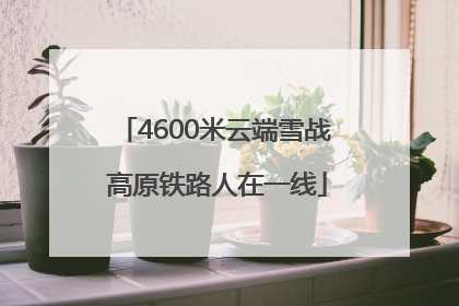 4600米云端雪战 高原铁路人在一线