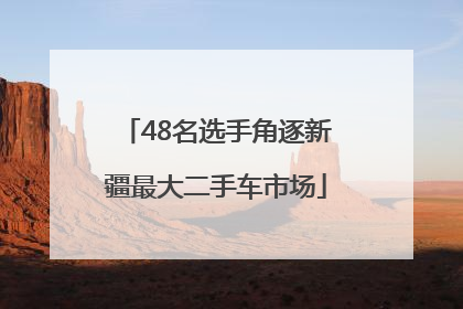 48名选手角逐新疆最大二手车市场