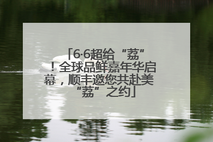 6·6超给“荔”！全球品鲜嘉年华启幕，顺丰邀您共赴美“荔”之约