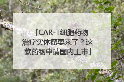 CAR-T细胞药物治疗实体瘤要来了？这款药物申请国内上市