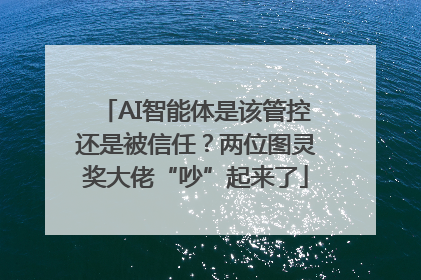 AI智能体是该管控还是被信任？两位图灵奖大佬“吵”起来了