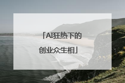 AI狂热下的创业众生相