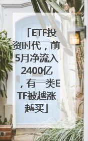 ETF投资时代，前5月净流入2400亿，有一类ETF被越涨越买